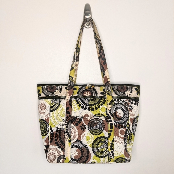 Vera Bradley Handbags - Vera Bradley Laptop Tote Cocoa Moss
